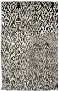 Dynamic POSH Grey Rectangle 2x4 ft Wool Carpet 71456