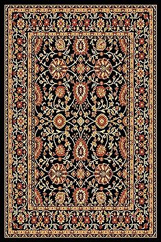 Dynamic YAZD Black Rectangle 2x4 ft  Carpet 72341