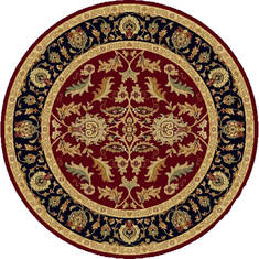 Dynamic YAZD Red Round 5 to 6 ft  Carpet 72424