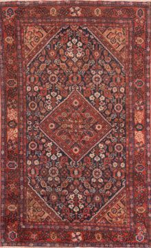 Mussel Red Hand Knotted 3'10" X 6'2"  Area Rug 100-74761