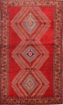 Baluch Red Hand Knotted 4'0" X 6'5"  Area Rug 100-74767