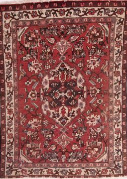 Persian Mussel Multicolor Rectangle 5x7 ft Wool Carpet 75034