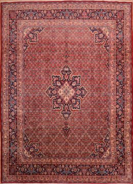 Sanandaj Red Hand Knotted 8'0" X 12'2"  Area Rug 100-75382