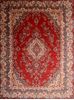 Hamedan Red Hand Knotted 106 X 138  Area Rug 100-76014 Thumb 0