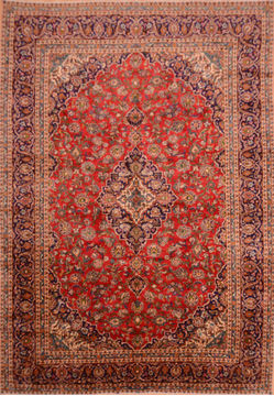 Persian Ardakan Red Rectangle 10x14 ft Wool Carpet 76291