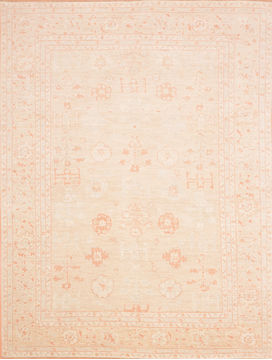 Pakistani Chobi Beige Rectangle 8x10 ft Wool Carpet 76311