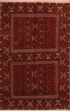 Khan Mohammadi Brown Hand Knotted 4'9" X 7'5"  Area Rug 100-76513