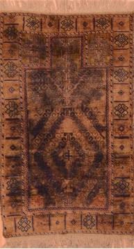 Baluch Brown Hand Knotted 3'0" X 4'7"  Area Rug 100-89932