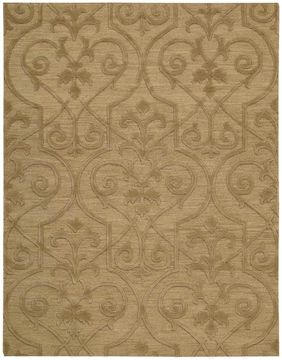 Nourison AMBROSE Brown Rectangle 4x6 ft Wool Carpet 96001