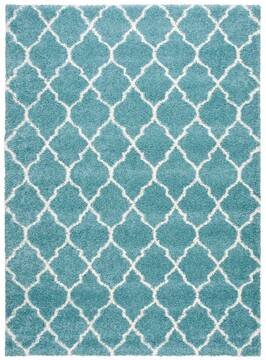 Nourison Amore Blue Rectangle 10x13 ft Polypropylene Carpet 96048