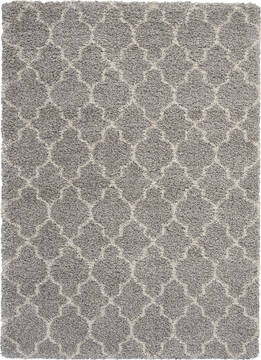 Nourison Amore Grey Rectangle 4x6 ft Polypropylene Carpet 96060