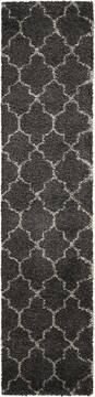 Nourison Amore Grey Runner 10 to 12 ft Polypropylene Carpet 96064