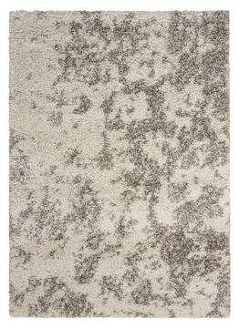 Nourison Amore Grey Rectangle 4x6 ft Polypropylene Carpet 96117