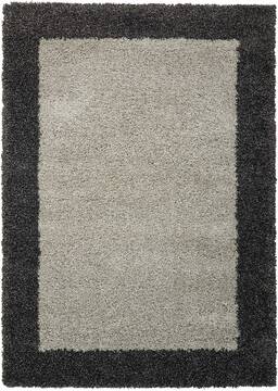 Nourison Amore Grey Rectangle 4x6 ft Polypropylene Carpet 96126