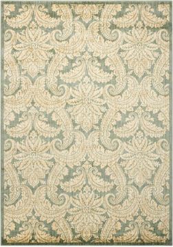 Nourison ARISTO Green Rectangle 9x13 ft polyester Carpet 96251