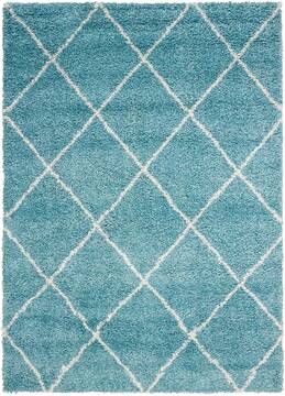 Nourison Brisbane Blue Rectangle 5x7 ft Polypropylene Carpet 96698