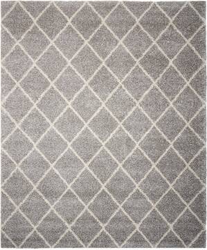 Nourison Brisbane Grey Rectangle 8x10 ft Polypropylene Carpet 96720