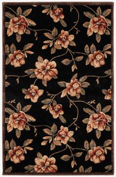 Nourison Cambridge Black Rectangle 4x6 ft Polyester Carpet 96802