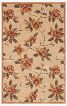 Nourison Cambridge Beige Rectangle 4x6 ft Polyester Carpet 96808
