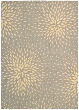 Nourison Capri Grey Rectangle 4x6 ft Wool Carpet 96847