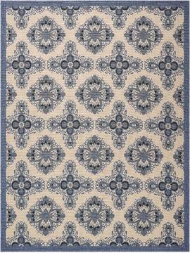 Nourison Caribbean Beige Rectangle 9x13 ft Polypropylene Carpet 96943