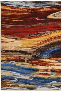 Nourison Chroma Red Rectangle 4x6 ft Wool Carpet 97023