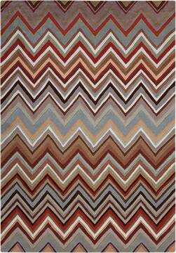 Nourison Contour Multicolor Rectangle 4x6 ft Polyester Carpet 97185