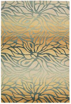 Nourison Contour Brown Rectangle 7x9 ft Polyester Carpet 97203