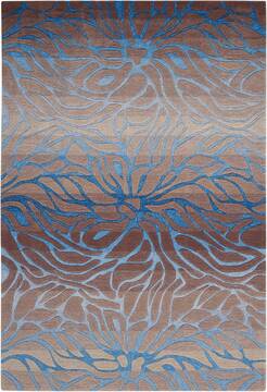 Nourison Contour Beige Rectangle 4x6 ft Polyester Carpet 97209