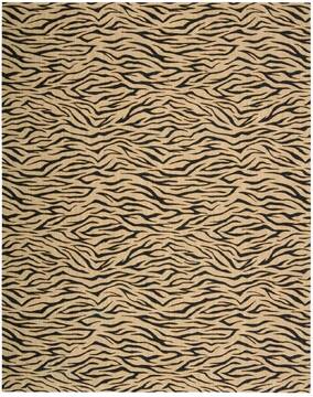 Nourison Cosmopolitan Beige Rectangle 10x14 ft Wool Carpet 97263