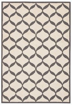 Nourison DECOR White Rectangle 5x7 ft polyester Carpet 97392