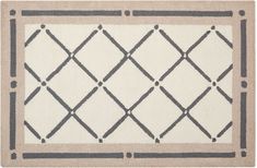 Nourison DECOR Beige Rectangle 2x4 ft polyester Carpet 97395