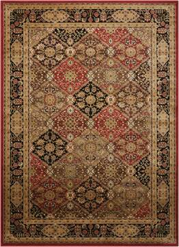 Nourison Delano Multicolor Rectangle 4x6 ft Polypropylene Carpet 97432