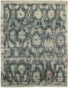 Nourison Dune Grey Rectangle 8x11 ft Wool Carpet 97552