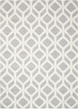Nourison ENHANCE Grey Rectangle 5x7 ft polyester Carpet 97602