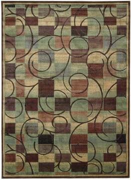 Nourison Expressions Brown Rectangle 10x13 ft Polyester Carpet 97821
