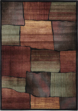 Nourison Expressions Multicolor Rectangle 4x6 ft Polyester Carpet 97853