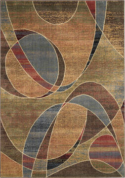 Nourison Expressions Multicolor Rectangle 4x6 ft Polyester Carpet 97860