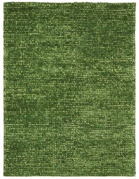 Nourison FANTASIA Green Rectangle 4x6 ft Wool Carpet 97894