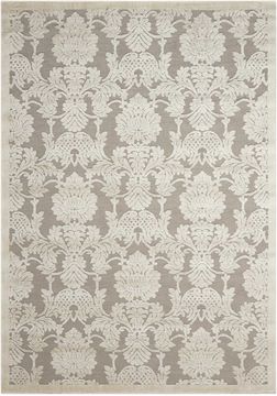 Nourison GRAPHIC ILLUSIONS Grey Rectangle 5x7 ft acrylic Carpet 98354