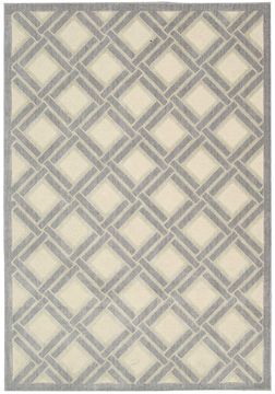 Nourison GRAPHIC ILLUSIONS Beige Rectangle 4x6 ft acrylic Carpet 98599
