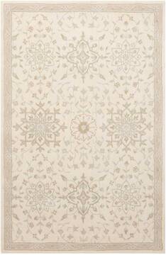 Nourison Royal Serenity White Rectangle 4x6 ft Wool Carpet 99939