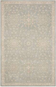 Nourison Royal Serenity Grey Rectangle 4x6 ft Wool Carpet 99945