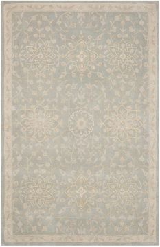 Kathy Ireland KI14 ROYAL SERENITY Grey Rectangle 5x8 ft Wool Carpet 99946