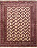 Turkman Cream Square Hand Knotted 70 X 86  Area Rug 100-10821 Thumb 0