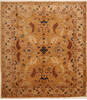Chobi Beige Hand Knotted 85 X 96  Area Rug 100-10889 Thumb 0