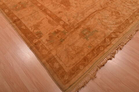 Oushak Beige Hand Knotted 100 X 128  Area Rug 100-105893 Image 11