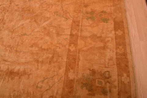 Oushak Beige Hand Knotted 100 X 128  Area Rug 100-105893 Image 14