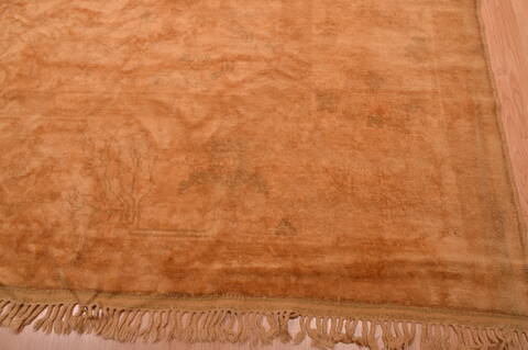 Oushak Beige Hand Knotted 100 X 128  Area Rug 100-105893 Image 8