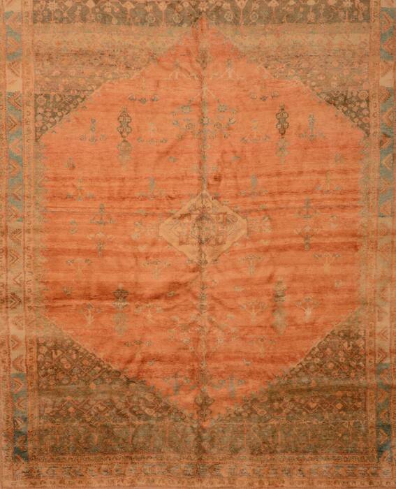 Gabbeh Beige Hand Knotted 104 X 134  Area Rug 100-105894 Image 0